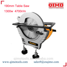 Scie à table coulissante 190mm 1300w 4700r / m outils électriques qimo